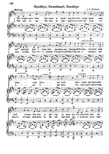 Goodbye, Sweetheart, Goodbye: em D maior by John Liptrot Hatton