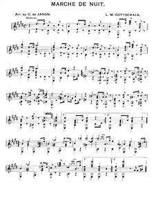 Marche de Nuit, Op.17: Para Guitarra by Louis Moreau Gottschalk