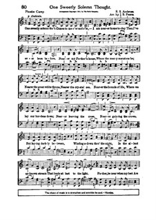 One Sweetly Solemn Thought: para coro by Robert Steele Ambrose