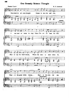 One Sweetly Solemn Thought: Para vocais e piano by Robert Steele Ambrose