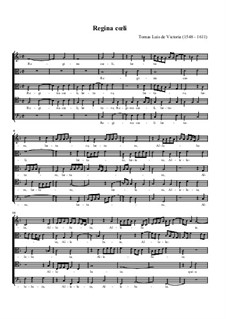 Regina Coeli: para coro misto by Tomás Luis de Victoria