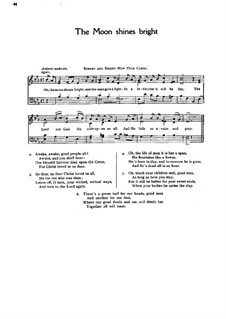 The Moon Shines Bright: Para vocais e piano by folklore