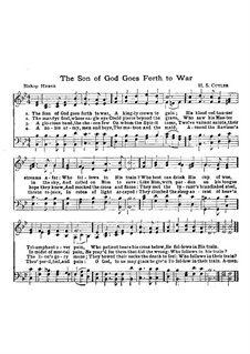 The Son of God Goes Forth to War: The Son of God Goes Forth to War by Henry Stephen Cutler
