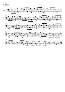 Concerto for Strings in C Major: Movement II (Adagio) – basso continuo part by Tomaso Albinoni