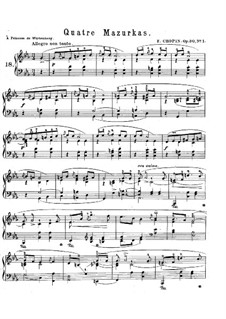 Mazurkas, Op.30: set completo by Frédéric Chopin