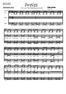 Niederrheinisch. Der Dreies: Niederrheinisch. Der Dreies, Op.156 by folklore