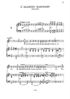 L'allegro marinare: Para vocais e piano by Vincenzo Bellini