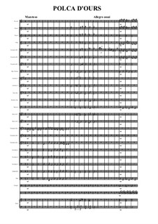 Polca d'Ours for Wind Ensemble: For wind ensemble (full score) by folklore