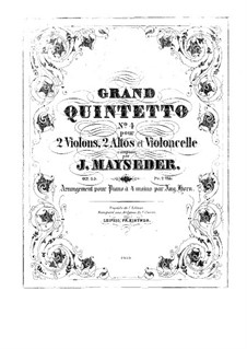 String Quintet No.4 in E Flar Major, Op.65: String Quintet No.4 in E Flar Major by Joseph Mayseder