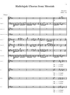No.44 Hallelujah: partitura completa by Georg Friedrich Händel