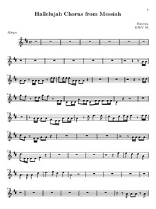 No.44 Hallelujah: Trompete II parte by Georg Friedrich Händel