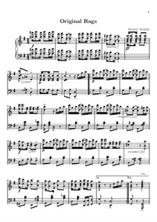 Original Rags: para piano (partituras de alta qualidade) by Scott Joplin