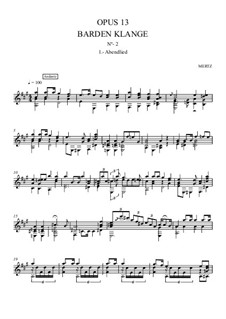 Barden-Klänge (Bardic Sounds), Op.13: No.3-5 by Johann Kaspar Mertz