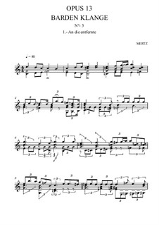 Barden-Klänge (Bardic Sounds), Op.13: No.6-8 by Johann Kaspar Mertz