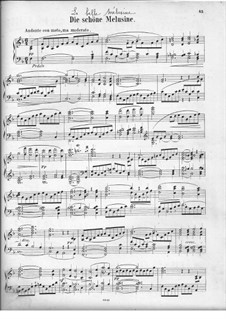 The Fair Melusina, Op.32: Overture, para piano by Felix Mendelssohn-Bartholdy
