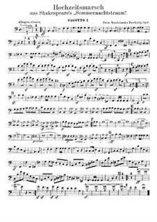 Wedding March: parte fagotes by Felix Mendelssohn-Bartholdy