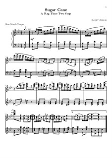 Sugar Cane: para piano (partituras de alta qualidade) by Scott Joplin