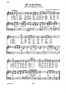 In der Ferne: Klavierauszug mit Singstimmen by Friedrich Silcher