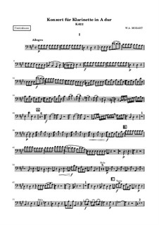 All movements: Parte contrabaixo by Wolfgang Amadeus Mozart