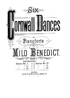 Six Cornwall Dances, Op.1: eletronica No.3 by Milo Ellsworth Benedict