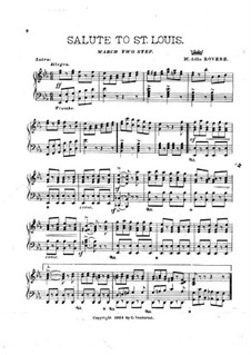 Salute to St. Louis. March and Two-Step: Salute to St. Louis. March and Two-Step by M. della Rovere