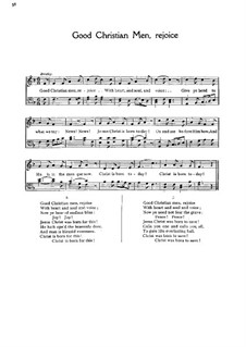 Good Christian Men, Rejoice: partituras de vocais by folklore