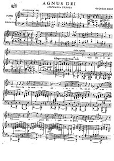 Agnus Dei: Partitura piano-vocal by Georges Bizet