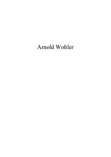 Duo für Flöte und Klavier in 4 Sätzen: I. Moderato by Arnold Wohler