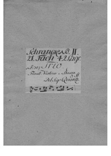 Trio Sonata for Flute, Violin (or Flute II) and Basso Continuo in B Minor, QV 2:43: Trio Sonata for Flute, Violin (or Flute II) and Basso Continuo in B Minor by Johann Joachim Quantz