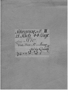 Trio Sonata for Flute, Viola d'amore and Basso Continuo, QV 2:Anh.29: Trio Sonata for Flute, Viola d'amore and Basso Continuo by Johann Joachim Quantz