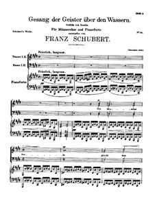 Gesang der geister über den Wassern (The Song of the Spirit Over the Waters), D.705: Gesang der geister über den Wassern (The Song of the Spirit Over the Waters) by Franz Schubert