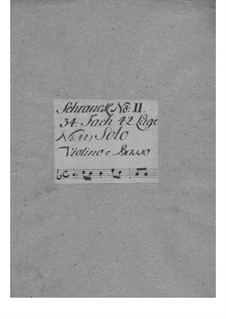 Sonata for Violin and Basso Continuo in A Minor, TWV 41:a4: Sonata for Violin and Basso Continuo in A Minor by Georg Philipp Telemann