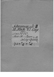 Trio Sonata for Flute, Oboe and Basso Continuo, QV 2:Anh.5: Trio Sonata for Flute, Oboe and Basso Continuo by Johann Joachim Quantz