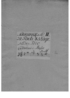 Trio Sonata for Two Violins and Basso Continuo, TWV 42:d11: Trio Sonata para dois violinos e baixo contínuo by Georg Philipp Telemann