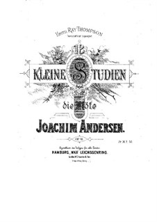 Eighteen Etudes for Flute, Op.41: Eighteen Etudes for Flute by Joachim Andersen