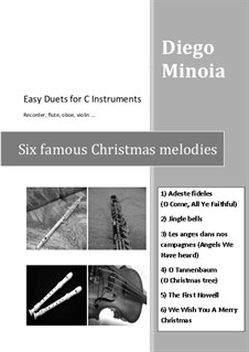 Six Christmas Easy Duets for C Instruments: Six Christmas Easy Duets for C Instruments by folklore