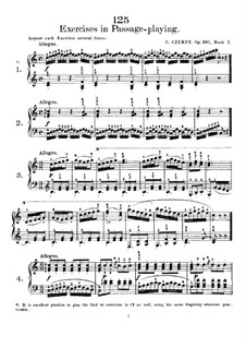 One Hundred Twenty-Five Etudes, Op.261: set completo by Carl Czerny