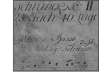 Trio Sonata for Two Violins and Basso Continuo, TWV 42:G11: Trio Sonata para dois violinos e baixo contínuo by Georg Philipp Telemann