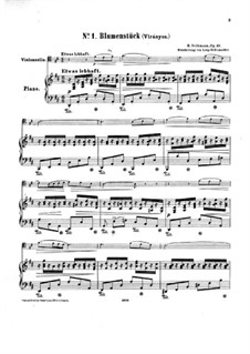 Visegrád, Op.21: No.1, 2, 3, 5 for cello and piano by Robert Volkmann