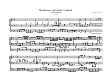 Chorale Preludes III (The Great Eighteen): Nun komm, der Heiden Heiland, BWV 659 by Johann Sebastian Bach