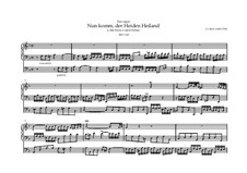 Chorale Preludes III (The Great Eighteen): Nun komm, der Heiden Heiland, BWV 660 by Johann Sebastian Bach