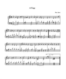 Gigue in A Minor: Para Piano by William Byrd