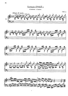 Fantasia in D Minor, BR A 22, F 19: para um único musico (Editado por H. Bulow) by Wilhelm Friedemann Bach