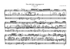 Das alte Jahr vergangen ist (The Old Year Has Passed Away), BWV 614 : para orgãos by Johann Sebastian Bach