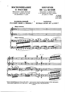 Souvenir de la Russie, Op.151: set completo by Johannes Brahms