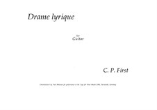 Drame lyrique: Drame lyrique by C. P. First