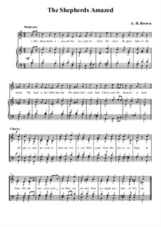 The Shepherds Amazed: The Shepherds Amazed by Arthur Henry Brown