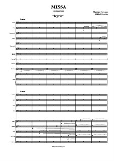 Missa: partitura completa by Mikhail Gogolin