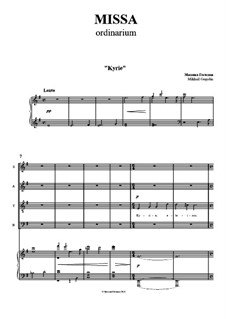 Missa: Partitura Piano-vocal by Mikhail Gogolin