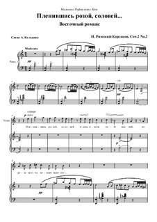 Four Songs, Op.2: No.2 Enslaved by the Rose the Nightingale by Nikolai Rimsky-Korsakov